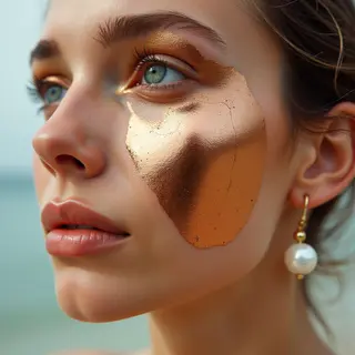 Copper pigment applied