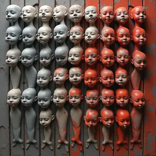 Rows dolls filled