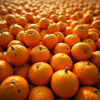 Each orange gleamed